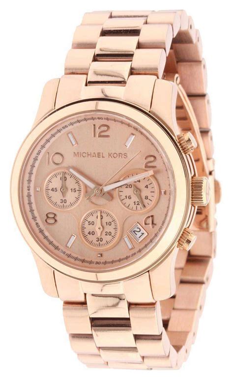 michael kors runway mk5128 ladies watch|Michael Kors Women's Runway Rose Gold Plated Stainless Steel .